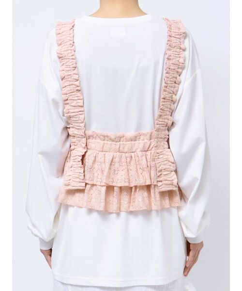 merry jenny（メリージェニー）の「flowerレースリボンビスチェ（キャミソール・レディース・ブラック/ピンク/アイボリー・FREE）」の21枚目の写真