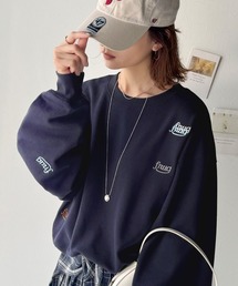 ネイビーとホワイトのクロップドトップス ネイビーとホワイトのクロップドトップス