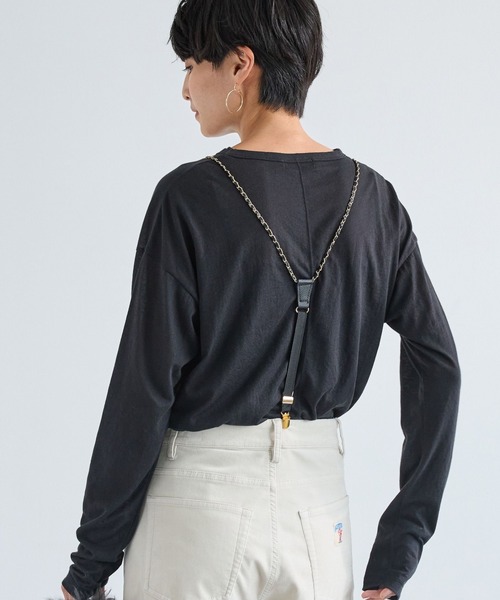 BARNYARDSTORM（バンヤードストーム）の「BARNYARDSTORM / チェーンサスペンダー（サスペンダー・レディース・ブラック/ブラック系その他/キャメル・FREE）」の9枚目の写真