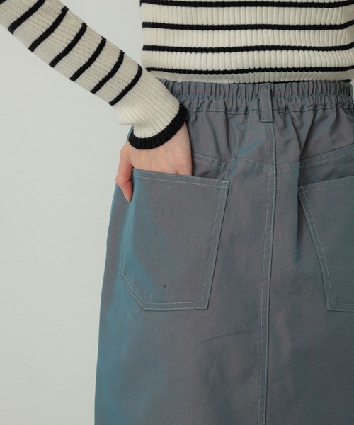 SENSE OF PLACE by URBAN RESEARCH（センスオブプレイスバイアーバンリサーチ）の「サイドポケットツキミニスカート（スカート・レディース・カーキ/チャコールグレー/ベージュ・ONE）」の15枚目の写真