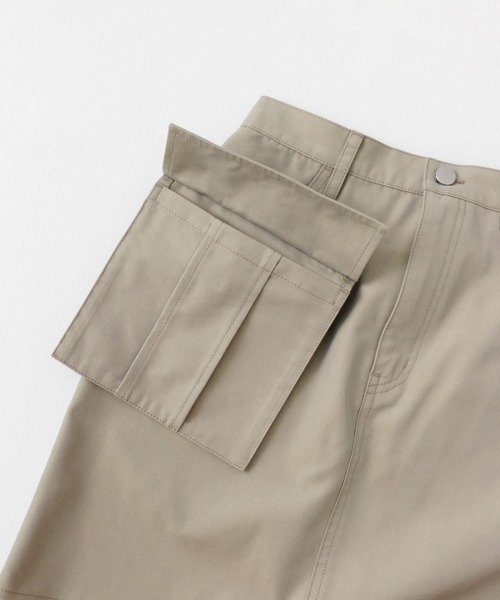 SENSE OF PLACE by URBAN RESEARCH（センスオブプレイスバイアーバンリサーチ）の「サイドポケットツキミニスカート（スカート・レディース・カーキ/チャコールグレー/ベージュ・ONE）」の6枚目の写真