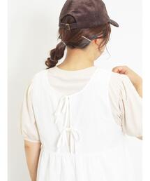 Samansa Mos2 | ◎前後2WAYティアードノースリチュニック(シャツ/ブラウス)