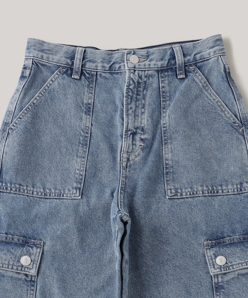 TOMMY HILFIGER（トミーヒルフィガー）の「クレアハイウエストワイドユーティリティジーンズ（デニムパンツ・レディース・インディゴブルー・26inch/25inch）」の15枚目の写真