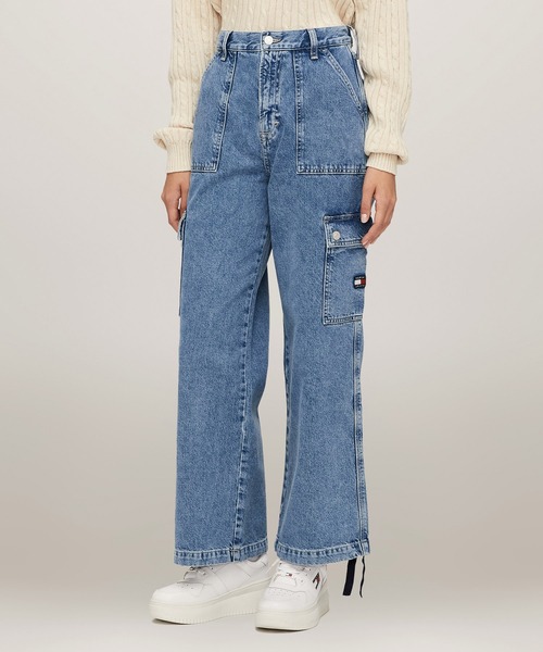 TOMMY HILFIGER（トミーヒルフィガー）の「クレアハイウエストワイドユーティリティジーンズ（デニムパンツ・レディース・インディゴブルー・26inch/25inch）」の13枚目の写真