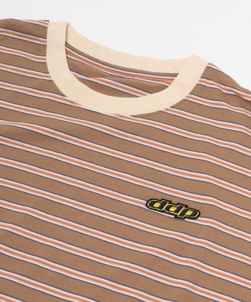 ddp（ディーディーピー）の「ddp　Retro Border Ringer Long-Sleeve T-shirts（Tシャツ/カットソー・メンズ・チャコールグレー/パープル/ブラウン・MEDIUM/LARGE/X-LARGE）」の16枚目の写真