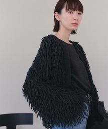 2wayループニットカーディガン