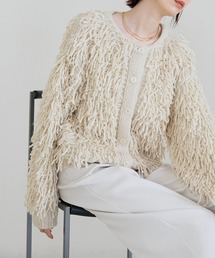 2wayループニットカーディガン