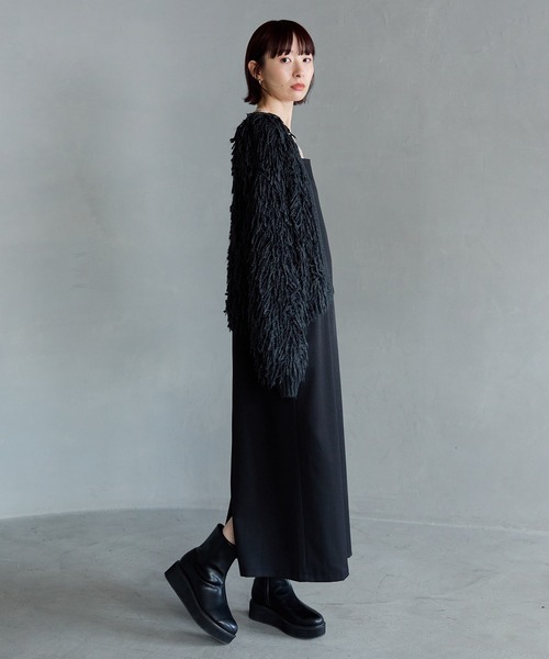 meilmada（メイルマダ）の「2wayループニットカーディガン（カーディガン/ボレロ・レディース・アイボリー/チャコールグレー・FREE）」の15枚目の写真