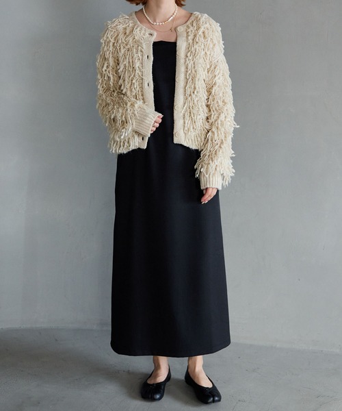 セール】2wayループニットカーディガン（カーディガン/ボレロ