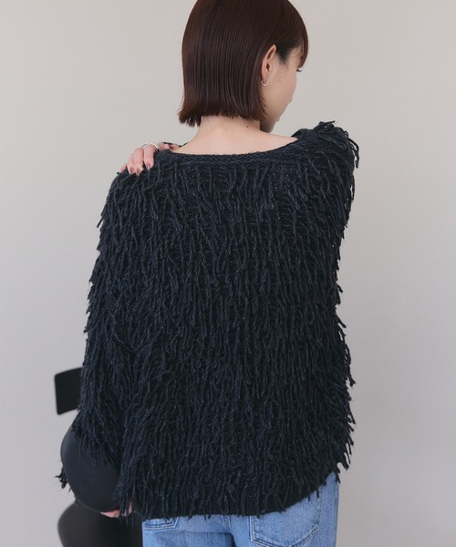 meilmada（メイルマダ）の「2wayループニットカーディガン（カーディガン/ボレロ・レディース・アイボリー/チャコールグレー・FREE）」の18枚目の写真