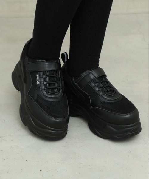 PINKHUNT（ピンクハント）の「PINKHUNT ピンクハント ダッドスニーカー 0012（スニーカー・キッズ・ホワイト/ブラック・S size/M size/L size）」の6枚目の写真