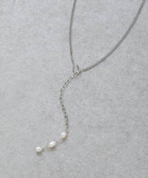 BEARDSLEY | シルバー＆パール2wayネックレス(ネックレス)