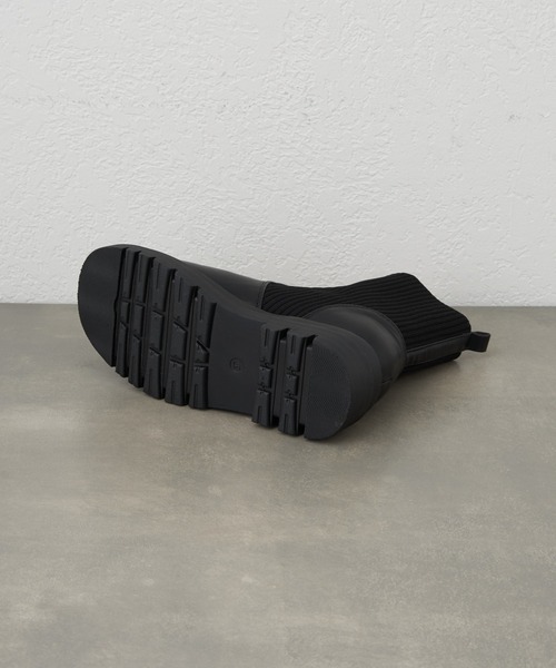 CIAOPANIC TYPY（チャオパニックティピー）の「ソックスブーツ（ブーツ・レディース・ブラウン/ブラック・SMALL/MEDIUM/LARGE）」の3枚目の写真