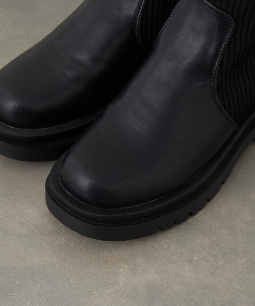 CIAOPANIC TYPY（チャオパニックティピー）の「ソックスブーツ（ブーツ・レディース・ブラウン/ブラック・SMALL/MEDIUM/LARGE）」の6枚目の写真