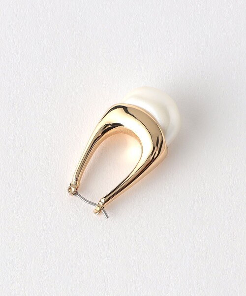 Eliou ピアス 両耳 フープ ドロップ ボリューム 円 丸 パール Eliou ピアス 両耳 フープ ドロップ ボリューム 円 丸