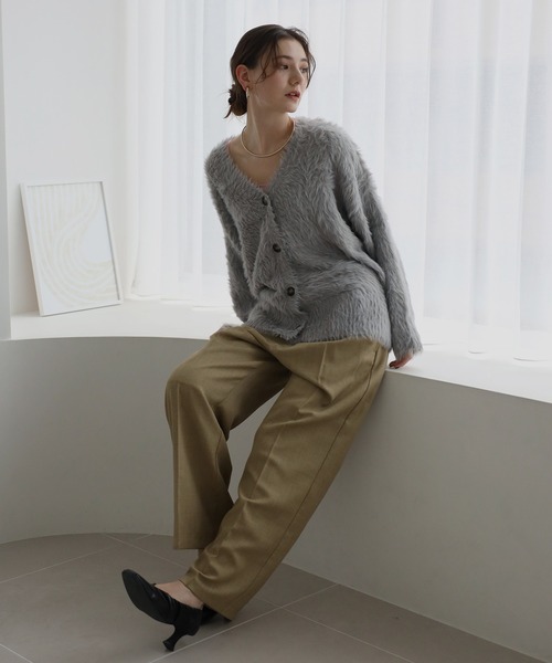 two tuck double waist pants / ツータックダブルウエストパンツ