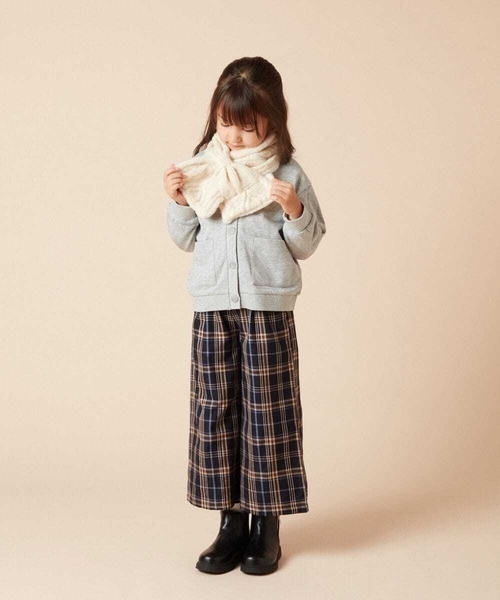 a.v.v（アーヴェヴェ）の「[KIDS]リボンスヌード（ストール/ショール・キッズ・アイボリー/ライトピンク・120）」の12枚目の写真