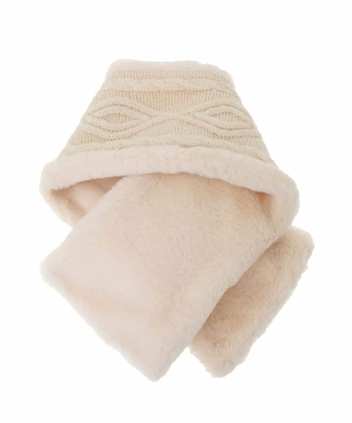 a.v.v（アーヴェヴェ）の「[KIDS]リボンスヌード（ストール/ショール・キッズ・アイボリー/ライトピンク・120）」の22枚目の写真