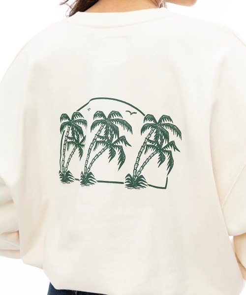 BILLABONG(ビラボン)の「BILLABONG レディース FRESH TAKE KENDAL SW トレーナー 【2024年秋冬モデル】/ビラボンビッグルーズシルエットクルーネックトレーナー(スウェット・レディース・ブラック/グリーン系その他/アイボリー・MEDIUM/LARGE)」の15枚目の写真