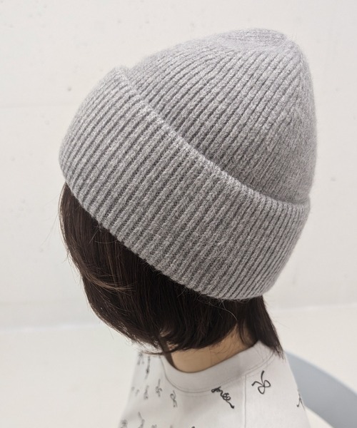 poiregnee（ポワニェ）の「［select］ニット帽（ニットキャップ/ビーニー・レディース・グレー/ベージュ/ホワイト・FREE）」の3枚目の写真