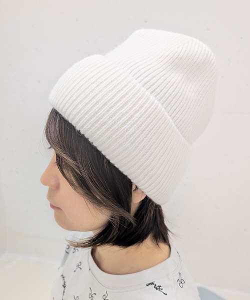 poiregnee（ポワニェ）の「［select］ニット帽（ニットキャップ/ビーニー・レディース・グレー/ベージュ/ホワイト・FREE）」の10枚目の写真