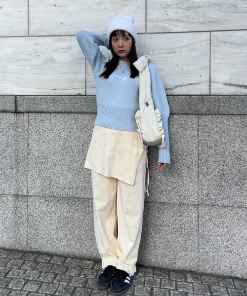 poiregnee（ポワニェ）の「［select］ニット帽（ニットキャップ/ビーニー・レディース・グレー/ベージュ/ホワイト・FREE）」の12枚目の写真