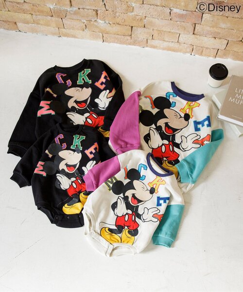 WEB限定 ディズニーキャラクター/アップリケトレーナー