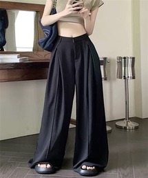 Dream garden（ドリームガーデン）の「ダブルターク　センタープレス　ワイドスラックスパンツ（スラックス）」