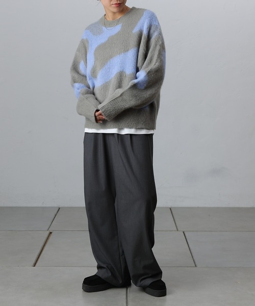COLONY 2139（コロニートゥーワンスリーナイン）の「ニュアンスジャガードニットプルオーバー（ニット/セーター・レディース・ライトグレー/グレー/チャコールグレー・FREE）」の19枚目の写真