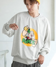 POPEYE（ポパイ）の「【POPEYE】プリント ミニ裏毛 スウェット Tシャツ（スウェット）」
