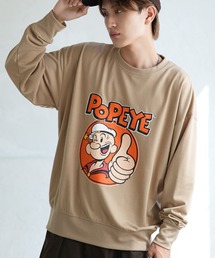 【POPEYE】プリント ミニ裏毛 スウェット Tシャツ