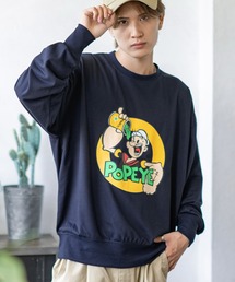 POPEYE（ポパイ）の「【POPEYE】プリント ミニ裏毛 スウェット Tシャツ（スウェット）」