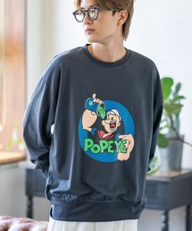 POPEYE（ポパイ）の「【POPEYE】プリント ミニ裏毛 スウェット Tシャツ（スウェット）」