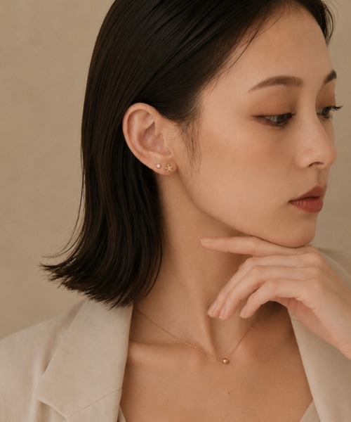 ciite' surgical stainless（シーテサージカルステンレス）の「【 金属アレルギー対応 】 フラワー セットピアス サージカルステンレス（ピアス（両耳用）・レディース・シルバー/ゴールド・FREE）」の5枚目の写真