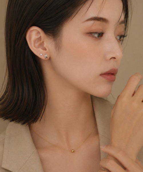 ciite' surgical stainless（シーテサージカルステンレス）の「【 金属アレルギー対応 】 フラワー セットピアス サージカルステンレス（ピアス（両耳用）・レディース・シルバー/ゴールド・FREE）」の10枚目の写真