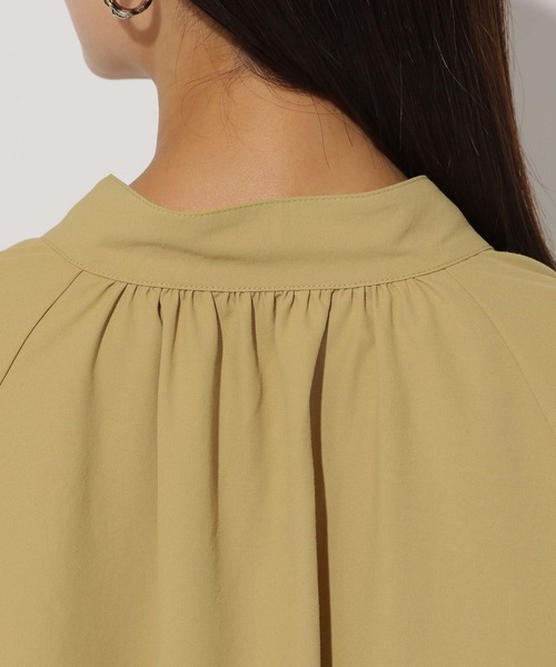 Elura（エルーラ）の「アイロンいらずカフタンワンピース＜低身長サイズあり＞/150386（ワンピース・レディース・イエロー/ネイビー・FREE(S)/FREE）」の14枚目の写真