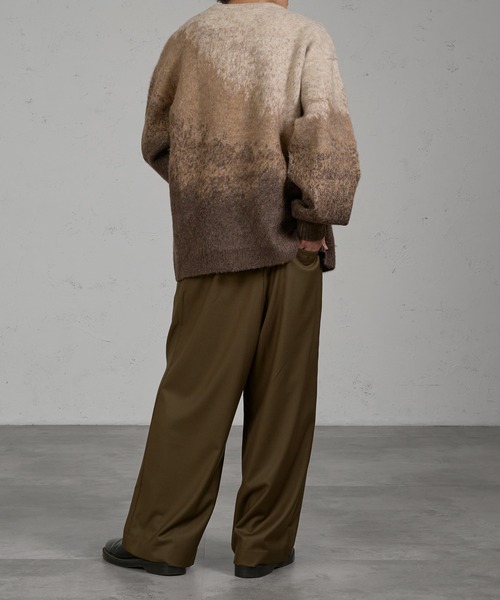 kutir（クティール）の「2タックワイドスラックスパンツ（スラックス・メンズ・ダークオリーブ/ブラック・マルチサイズ）」の13枚目の写真