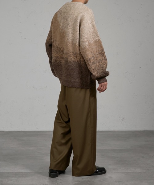 kutir（クティール）の「2タックワイドスラックスパンツ（スラックス・メンズ・ダークオリーブ/ブラック・マルチサイズ）」の14枚目の写真