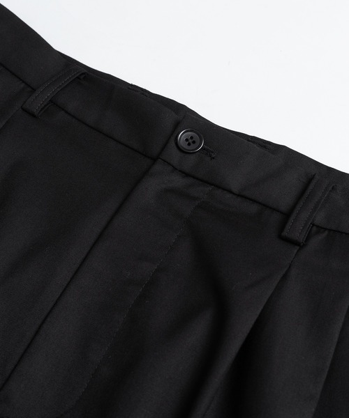 kutir（クティール）の「2タックワイドスラックスパンツ（スラックス・メンズ・ダークオリーブ/ブラック・マルチサイズ）」の16枚目の写真