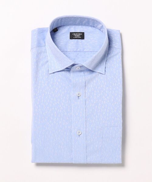 CROWDED CLOSET（クラウデッドクローゼット）の「コットンジャガードスナップダウンカラーシャツ（シャツ/ブラウス・メンズ・サックスブルー/ホワイト/ネイビー・04/03/02）」の9枚目の写真