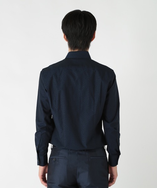 CROWDED CLOSET（クラウデッドクローゼット）の「コットンジャガードスナップダウンカラーシャツ（シャツ/ブラウス・メンズ・サックスブルー/ホワイト/ネイビー・04/03/02）」の11枚目の写真