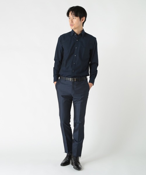 CROWDED CLOSET（クラウデッドクローゼット）の「コットンジャガードスナップダウンカラーシャツ（シャツ/ブラウス・メンズ・サックスブルー/ホワイト/ネイビー・04/03/02）」の12枚目の写真