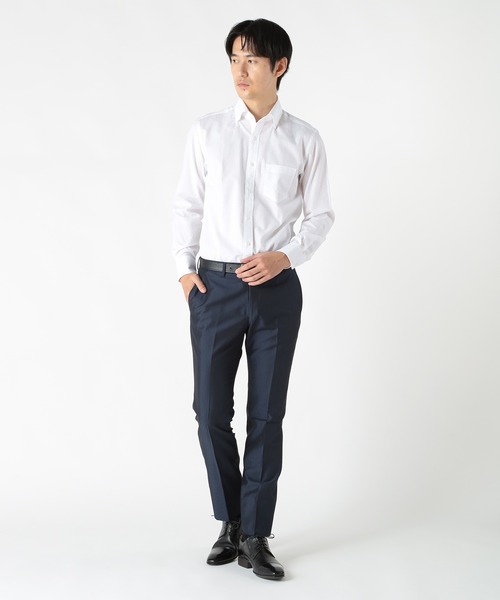 CROWDED CLOSET（クラウデッドクローゼット）の「コットンジャガードスナップダウンカラーシャツ（シャツ/ブラウス・メンズ・サックスブルー/ホワイト/ネイビー・04/03/02）」の14枚目の写真