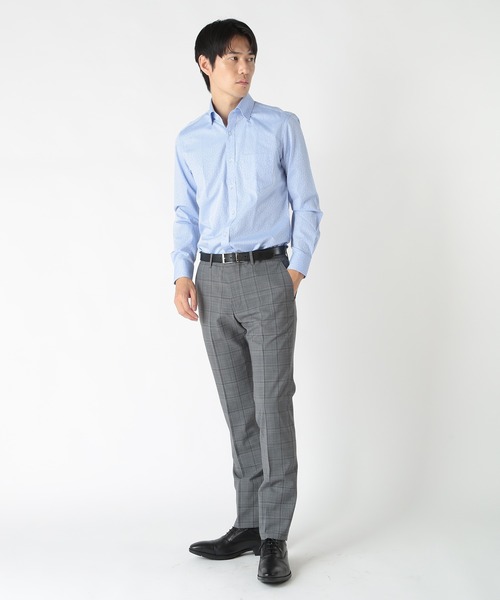 CROWDED CLOSET（クラウデッドクローゼット）の「コットンジャガードスナップダウンカラーシャツ（シャツ/ブラウス・メンズ・サックスブルー/ホワイト/ネイビー・04/03/02）」の16枚目の写真
