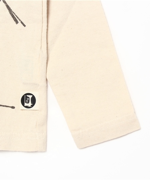 RUGGEDWORKS（ラゲッドワークス）の「マイクプリントロングTシャツ(80～140㎝)（Tシャツ/カットソー・キッズ・グレー/キナリ・90cm/80ｃｍ/130cm/100cm/120cm/110cm/140cm）」の6枚目の写真