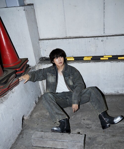 McGREGOR（マックレガー）の「McGREGOR MODERN/マックレガーモダン センターシーム デニムパンツ/ヴィンテージ加工（デニムパンツ・メンズ・ブラウン/ブルー・MEDIUM/LARGE）」の18枚目の写真