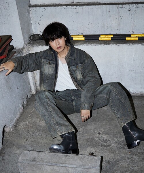 McGREGOR（マックレガー）の「McGREGOR MODERN/マックレガーモダン センターシーム デニムパンツ/ヴィンテージ加工（デニムパンツ・メンズ・ブラウン/ブルー・MEDIUM/LARGE）」の19枚目の写真