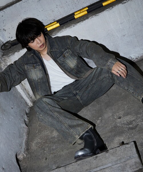 McGREGOR（マックレガー）の「McGREGOR MODERN/マックレガーモダン センターシーム デニムパンツ/ヴィンテージ加工（デニムパンツ・メンズ・ブラウン/ブルー・MEDIUM/LARGE）」の20枚目の写真