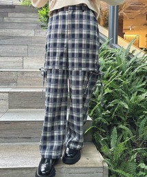 F i.n.t | 【セットアップ対応】サイドリボンチェックパンツ(その他パンツ)