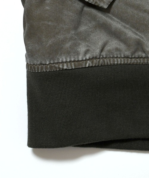 Starting Over（スターティングオーバー）の「Vintage-like heavy nylon twill MA-1 blouson/ヴィンテージライク ヘビーナイロンツイル MA-1 フライトジャケット ブルゾン 裏 キルティング（MA-1・メンズ・グリーン系その他/ブラック/ブラック系その他/カーキ・XL/M/L）」の15枚目の写真